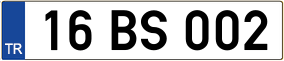 Truck License Plate
